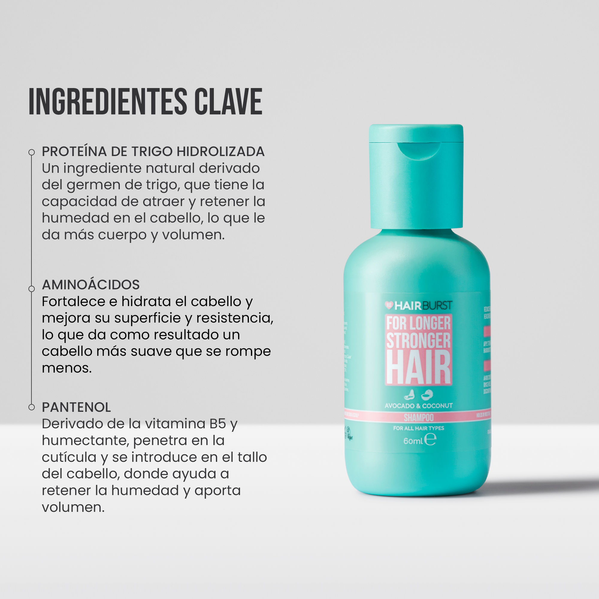Mini Champú para un Pelo más Largo y Fuerte
