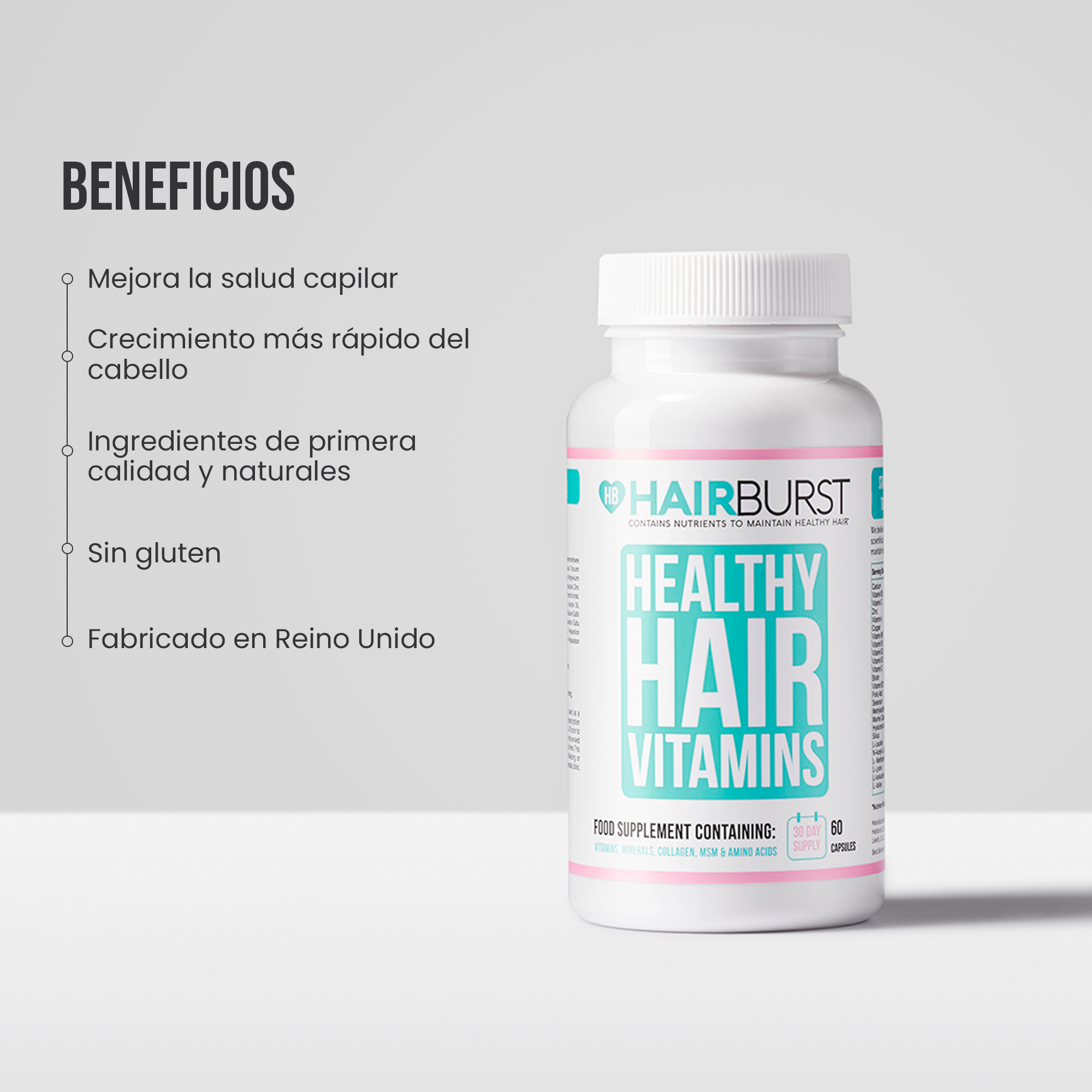 Vitaminas para un Pelo Sano 6MS
